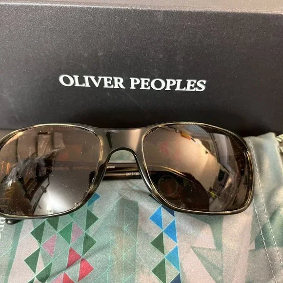 OLIVE RPEOPLES BRION POLARIZED SUN OV5196 in Cocobolo Rare Find MSRP$485